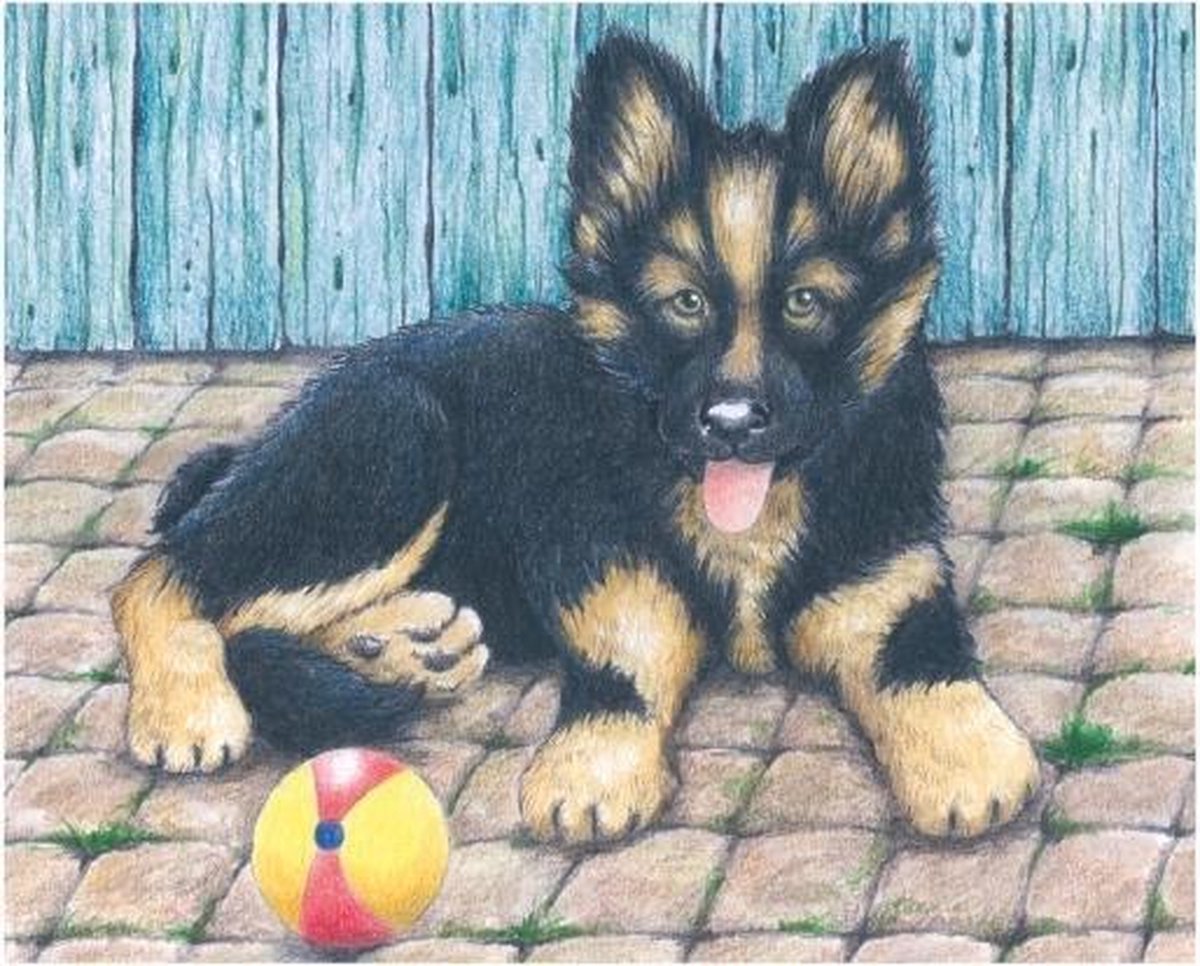 Goki Houten Blokpuzzel Boerderijdieren