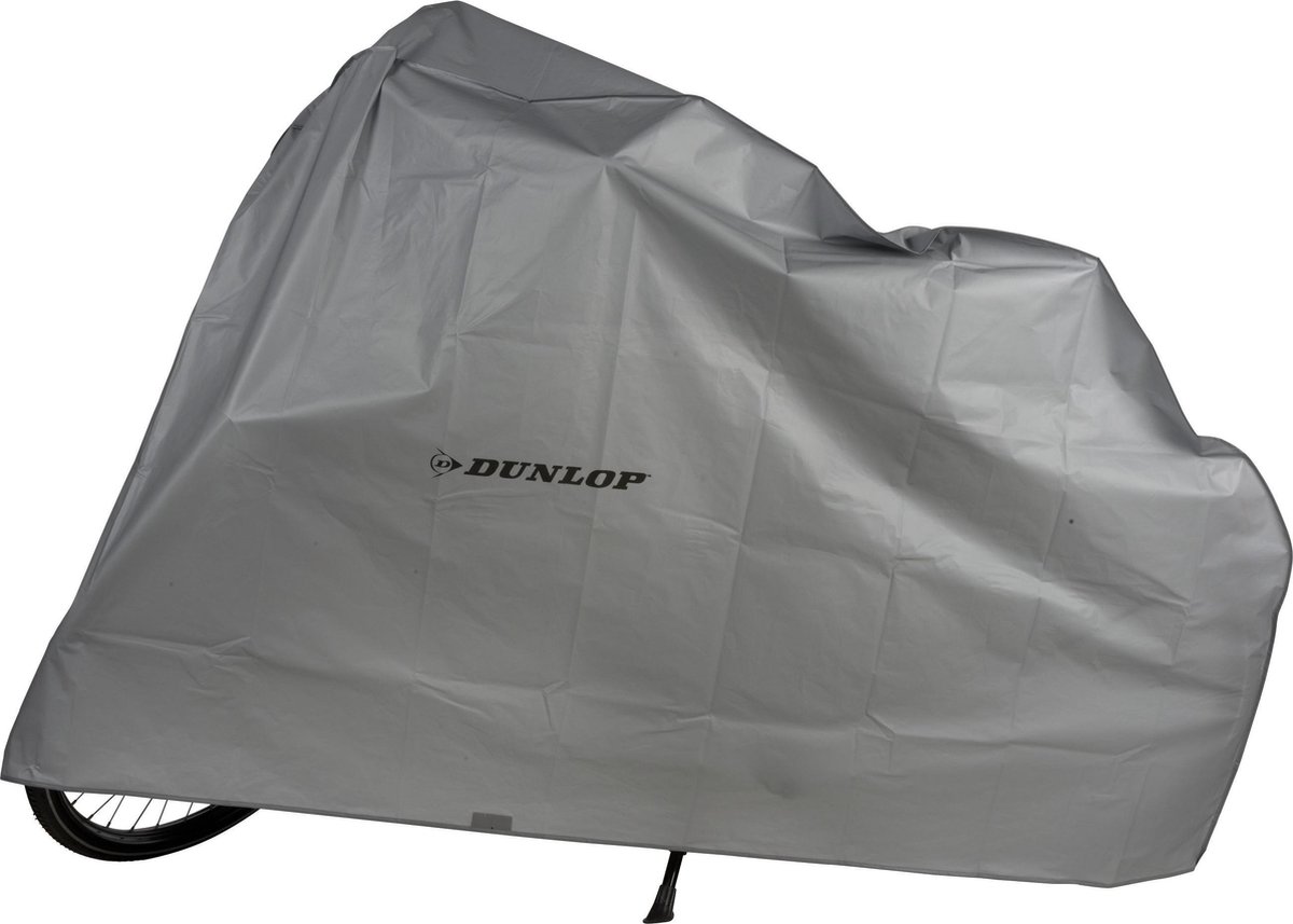 Dunlop Fietshoes - 210 X 110 Cm - Beschermt Tegen Weer, Wind, Stof En Vuil - - Grijs