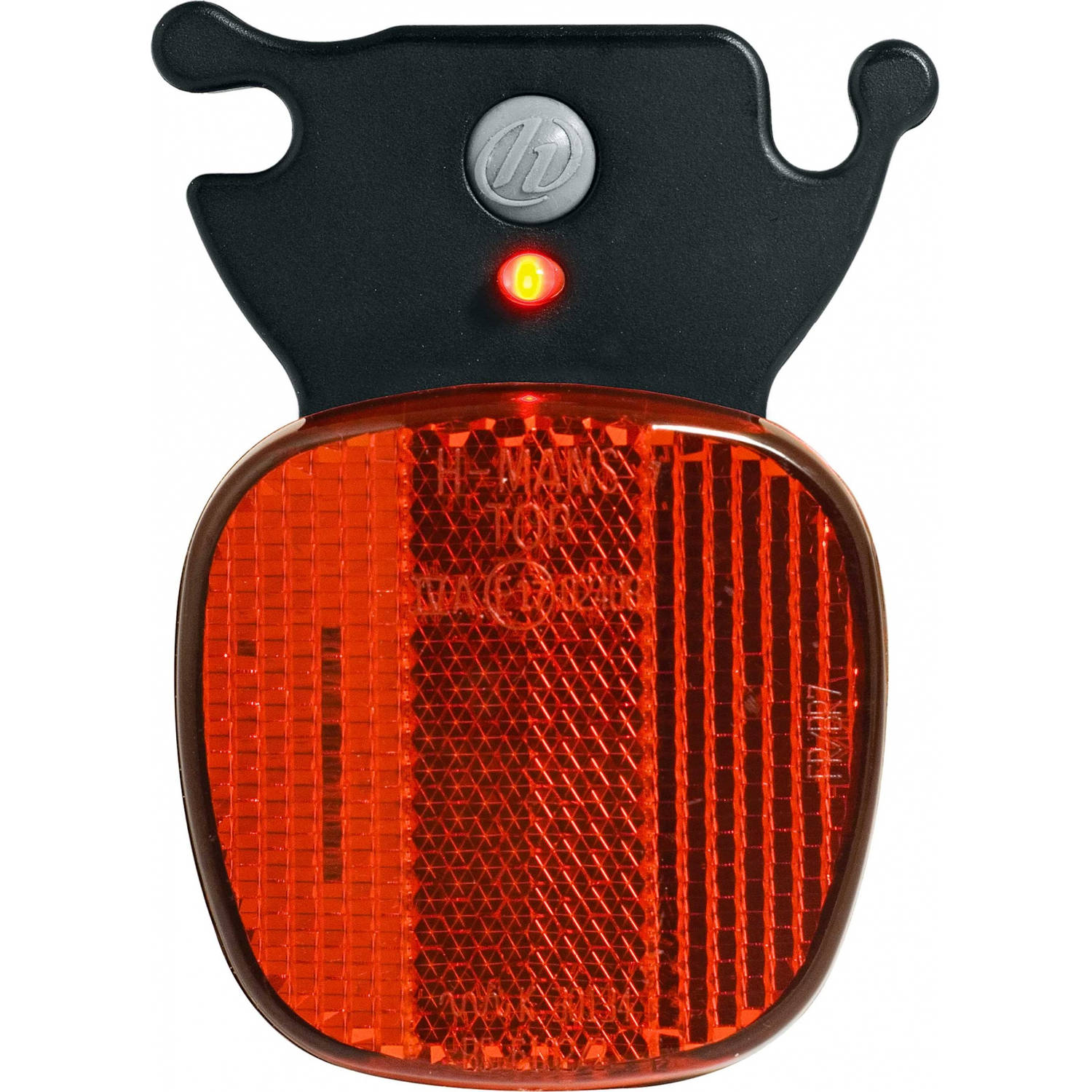 Herrmans Achterlicht Led H-rail Batterijen/rood - Zwart