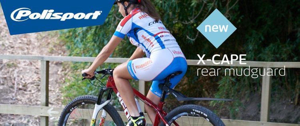 Polisport X-cape Spatbord Achter Kunststof 27,5-29 Inch - Zwart