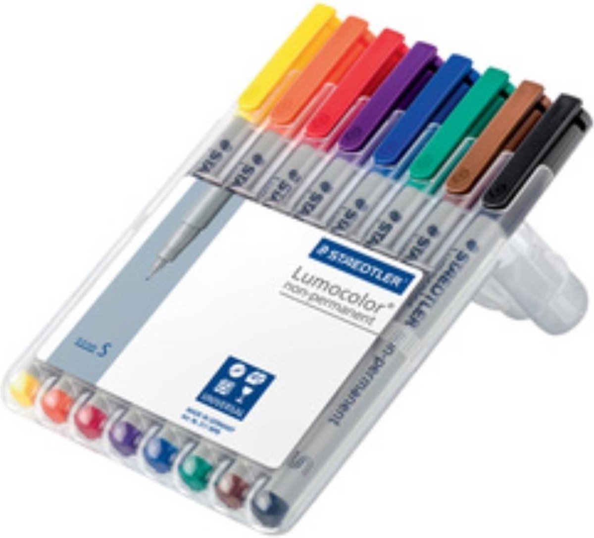 Staedtler Ohp-marker Lumocolor Non-permanent Geassorteerde Kleuren, Box Met 4 Stuks, Medium 1 Mm