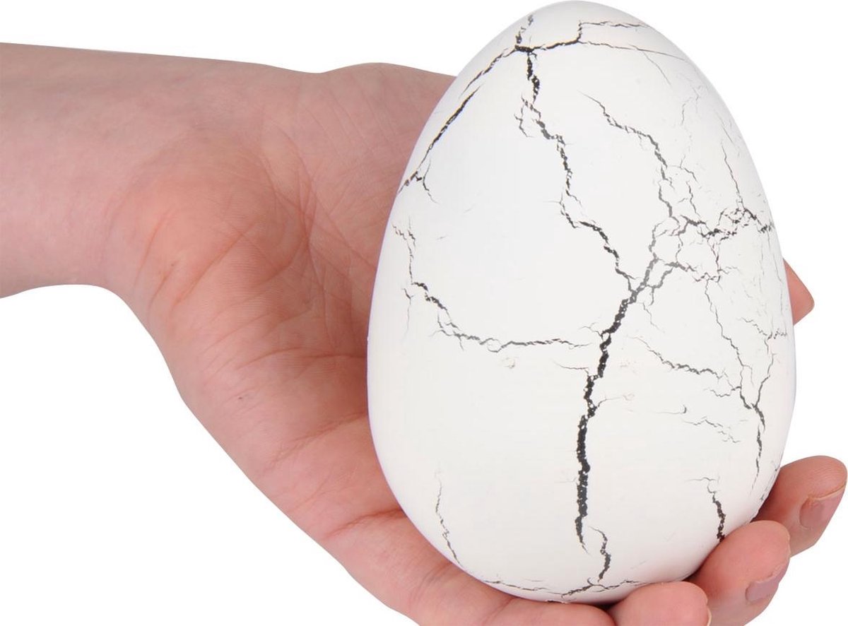 Johntoy Dinosaurus In Ei Lichtroze 11 Cm