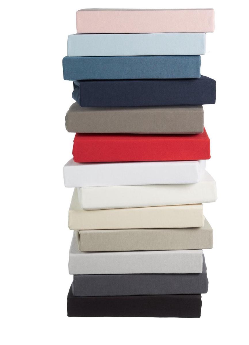 Beddinghouse Jersey Lycra Topper Hoeslaken - 95% Gebreide Katoen - 5% Lycra - 1-persoons (70/80x200/220 Cm) - Light Grey - Grijs