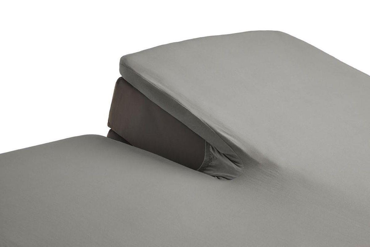 Beddinghouse Percale Katoen Split-topper Hoeslaken - 100% Percale Katoen - 2-persoons (140x200 Cm) - Taupe