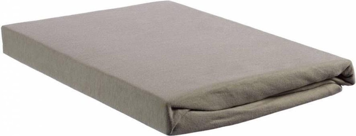 Beddinghouse Percale Katoen Split-topper Hoeslaken - 100% Percale Katoen - 2-persoons (140x200 Cm) - Taupe