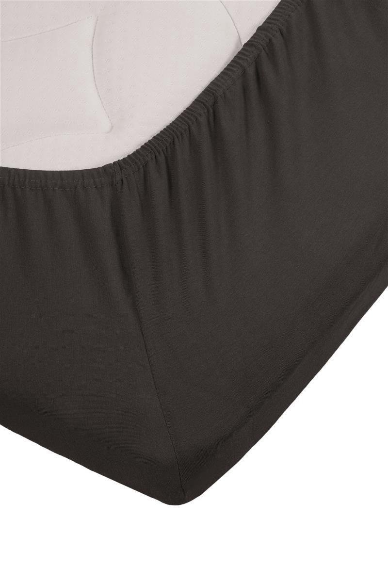 Beddinghouse Jersey Lycra Topper Hoeslaken - 95% Gebreide Katoen - 5% Lycra - 1-persoons (70/80x200/220 Cm) - Anthracite - Grijs