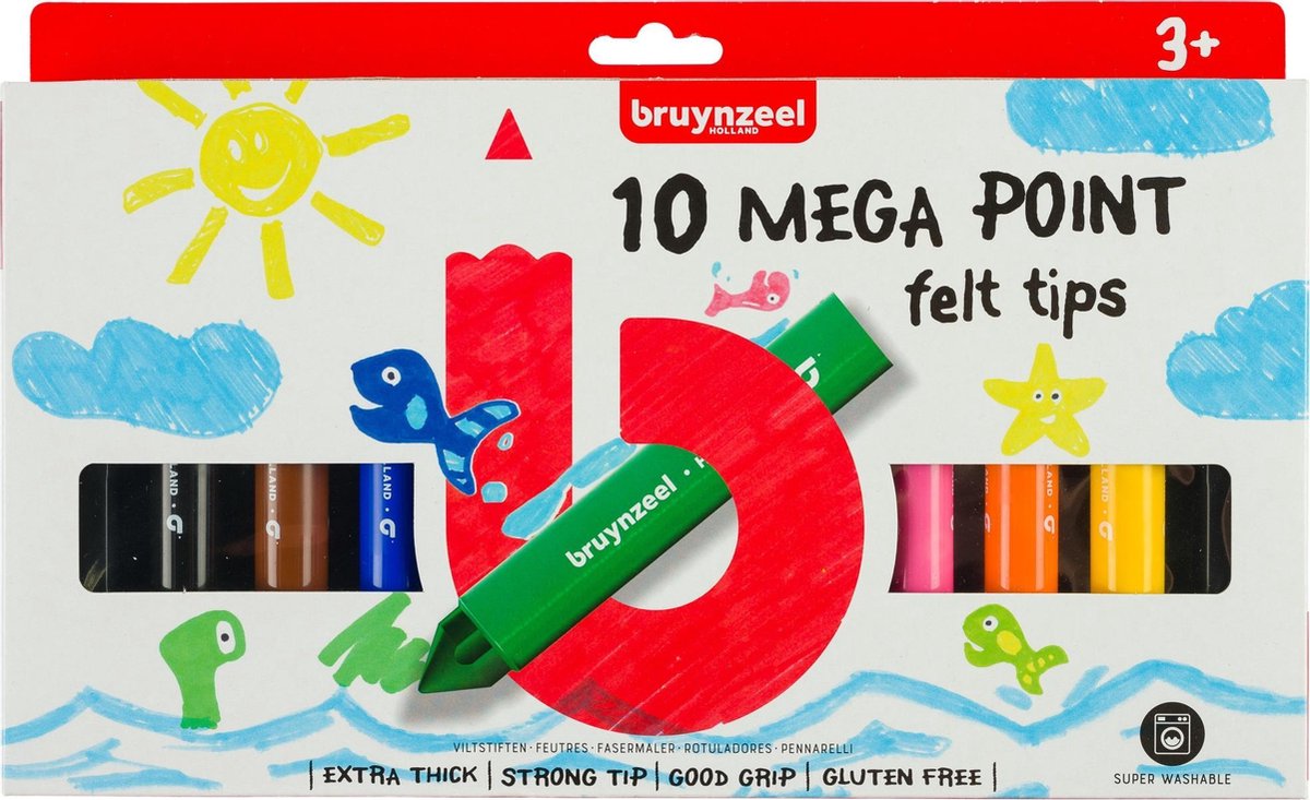 Bruynzeel Mega Stiften - 10 Stuks