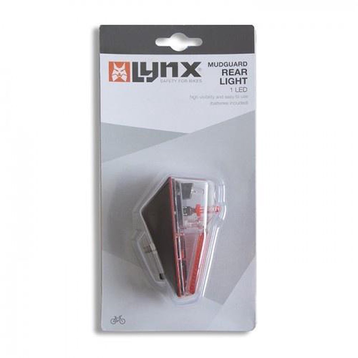 Lynx Achterlicht Led Batterijen - Zwart