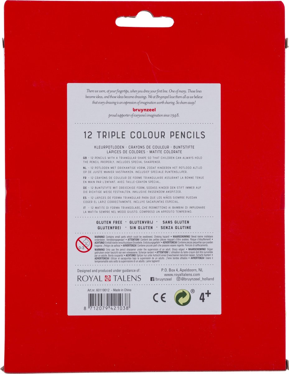 Bruynzeel Driekantige Potloden - 12 Stuks
