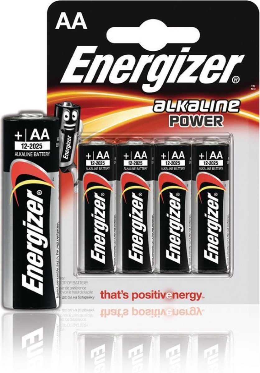 Energizer Batterijen Alkaline Power Aa, Blister Van 4 Stuks