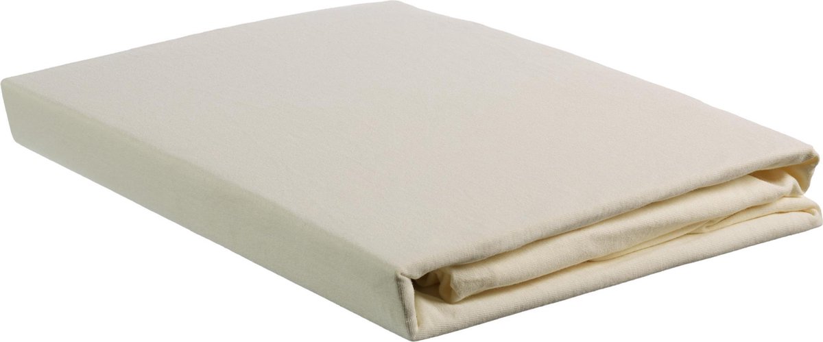 Beddinghouse Jersey Split-topper Hoeslaken - 100% Gebreide Jersey Katoen - Lits-jumeaux (160x200/220 Cm) - Natural - Grijs