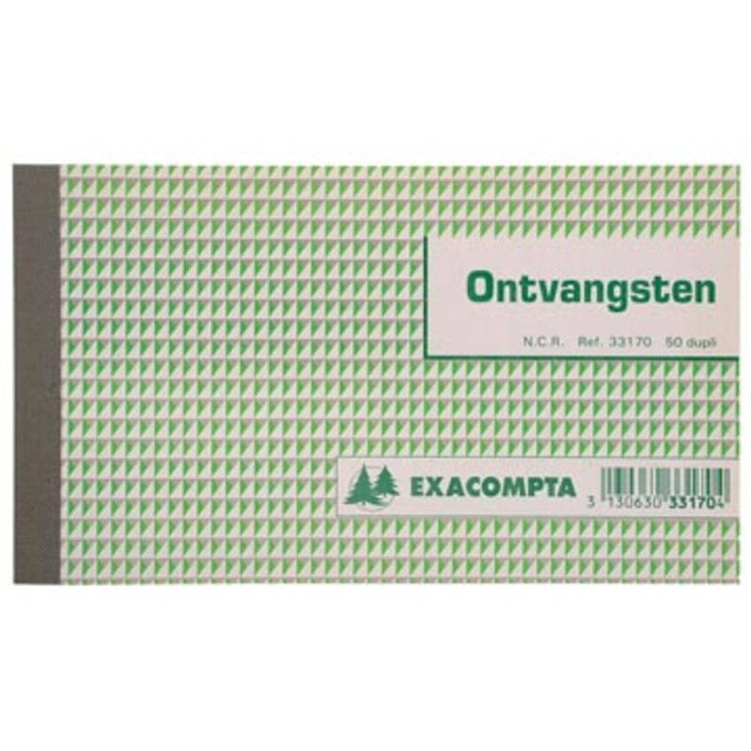 Exacompta Ontvangsten, Ft 10,5 X 18 Cm, Nederlandstalig, Dupli (50 X 2 Vel)