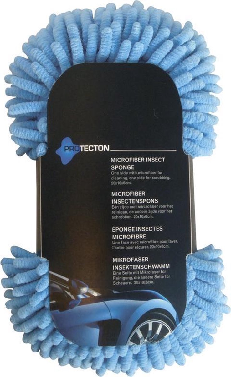 Universeel Protecton Insectenspons 24,5 X 10,5 X 5 Cm Microvezel/blauw - Geel