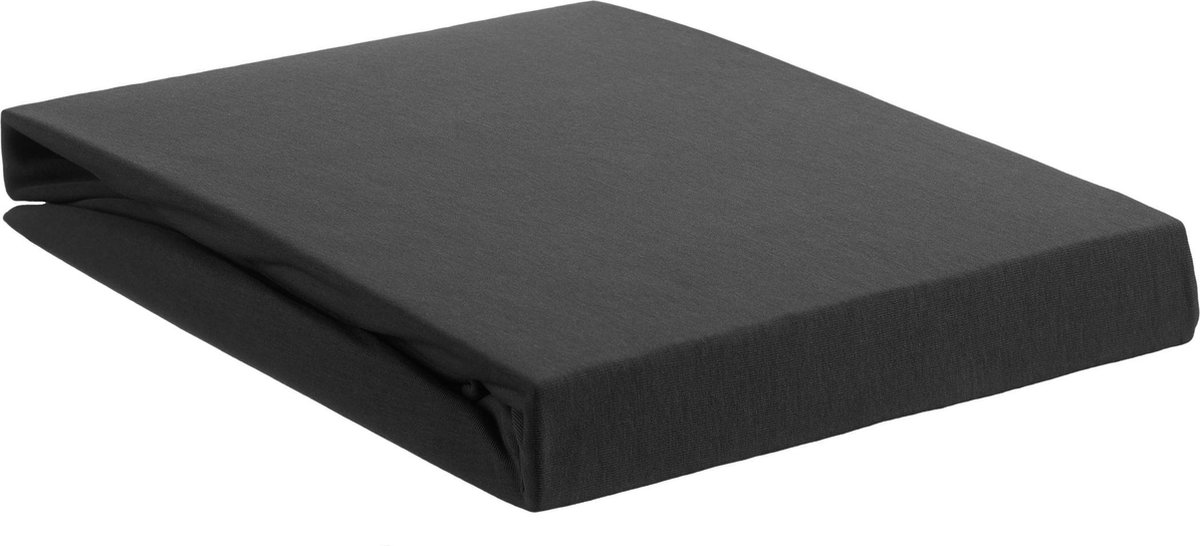 Beddinghouse Jersey Lycra Hoeslaken - 95% Gebreide Katoen - 5% Lycra - 2-persoons (140/160x200/220 Cm) - Anthracite - Grijs