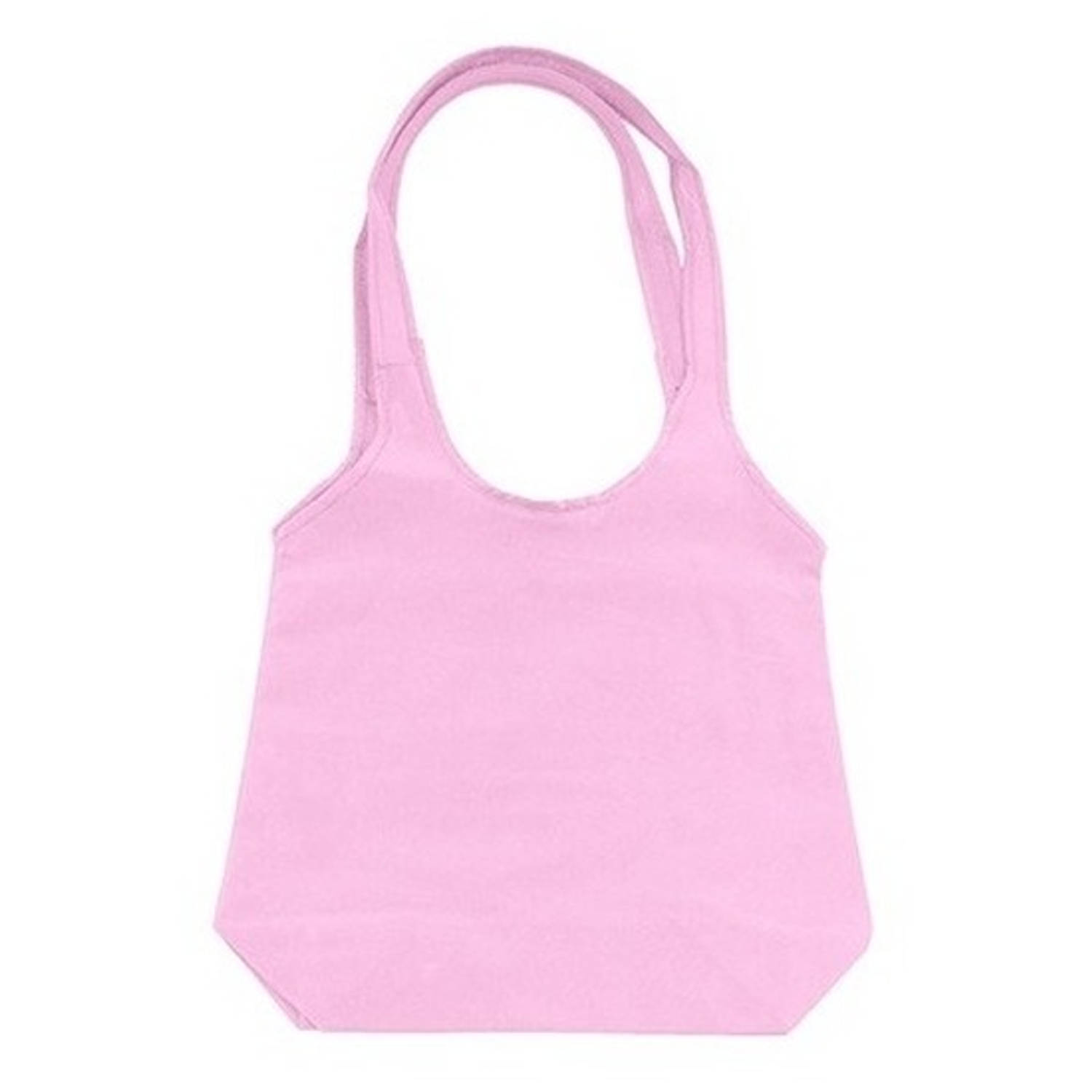 Opvouwbare Tas Met Hengsels 43 X 41 Cm - Shopper - Roze