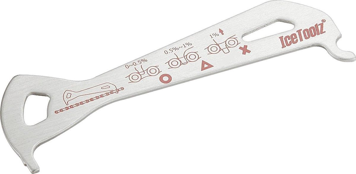 Icetoolz Slijtagemeter 12,5 Cm Rvs Zilver - Silver