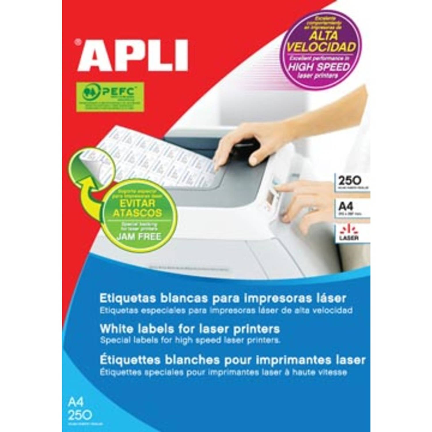 Aplite Etiketten Ft 70 X 35 Mm (B X H),6.000 Stuks, 24 Per Blad (2519) - Wit