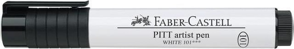 Faber Castell Tekenstift Faber-castell Pitt Artist Pen Big Brush 101 - Wit