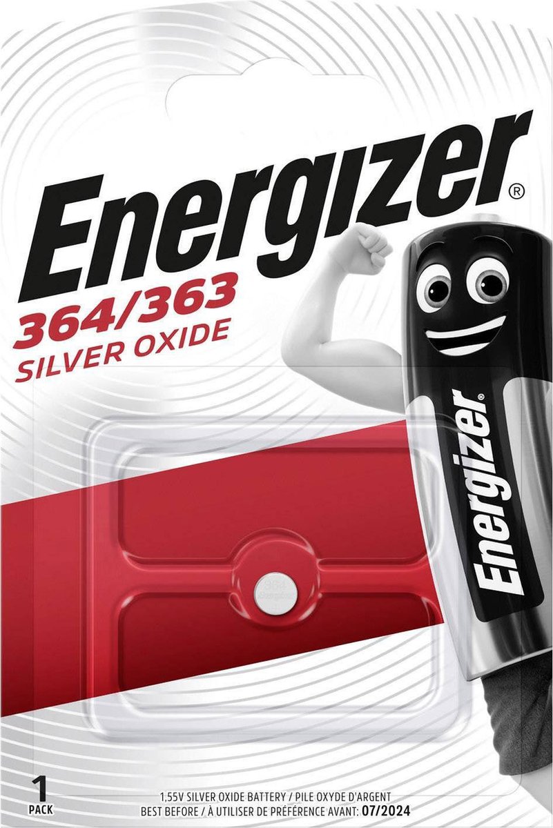 Energizer Knoopcel 364/363, Op Blister