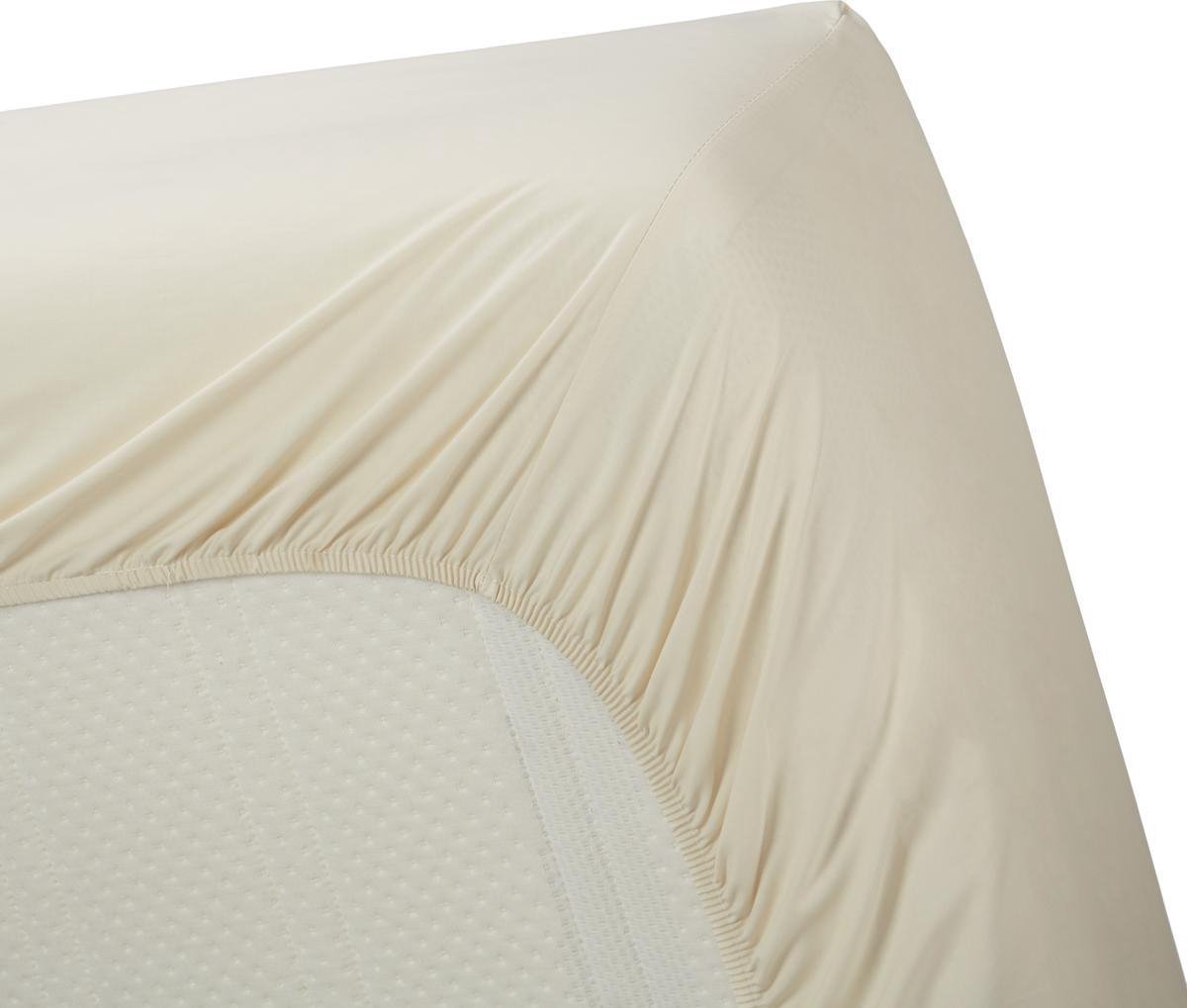 Beddinghouse Percale Katoen Hoeslaken - 100% Percale Katoen - 2-persoons (140x200 Cm) - Natural - Grijs