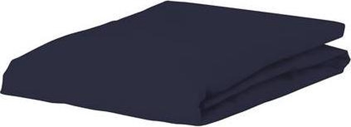 Essenza Satin Hoeslaken - 100% Katoen-satijn - 1-persoons (90x200 Cm) - Nightblue - Blauw