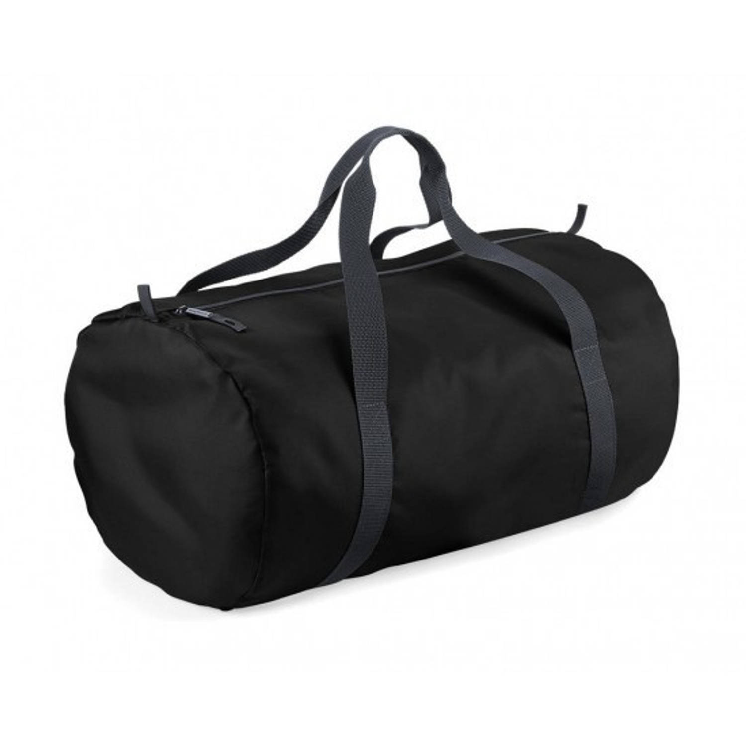 BagBase e Ronde Polyester Sporttas/weekendtas 32 Liter - Sporttassen/gymtassen/weekendtassen Voor Volwassenen - Zwart