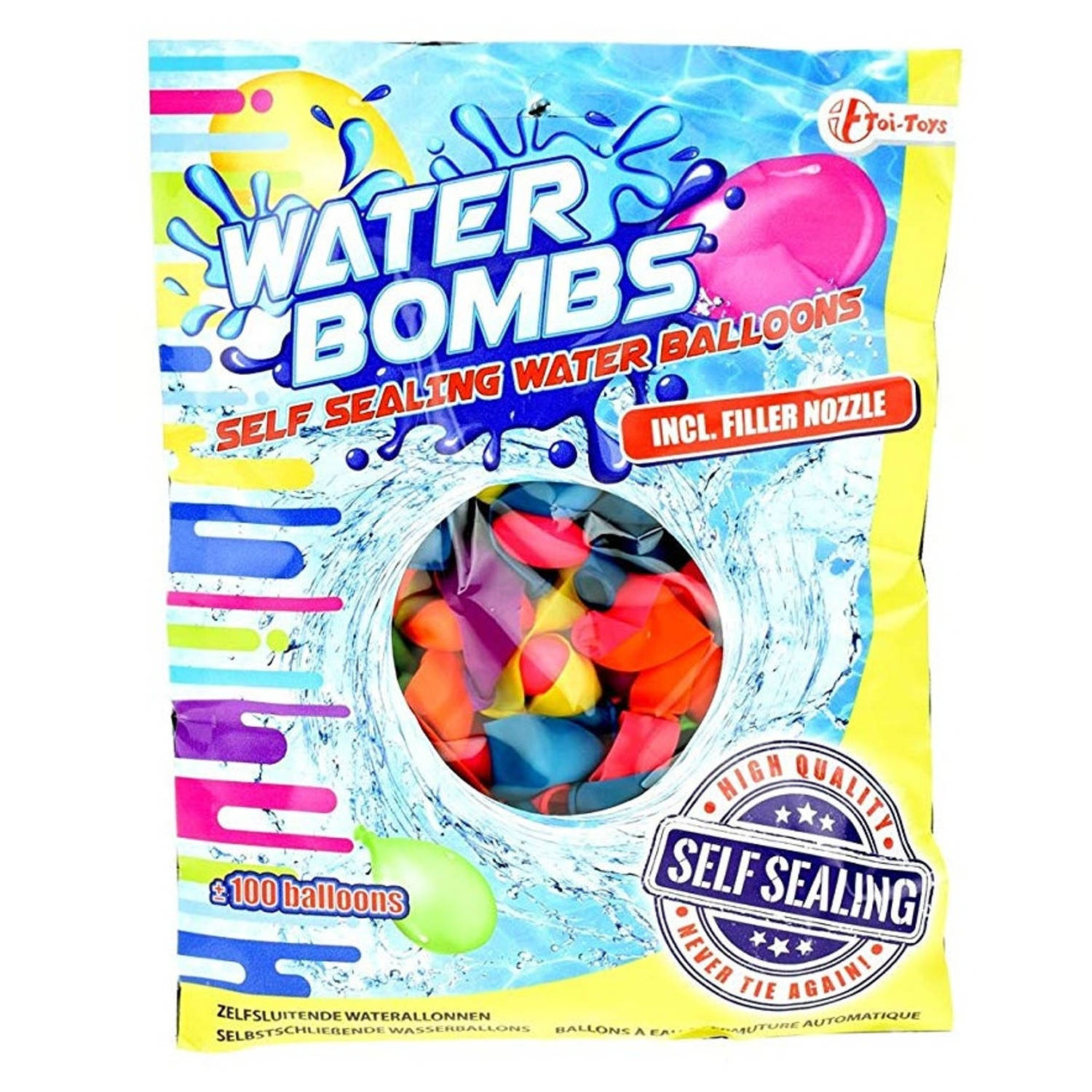 Toi-Toys Zelfsluitende Waterballonnen Ca. 100 Stuks