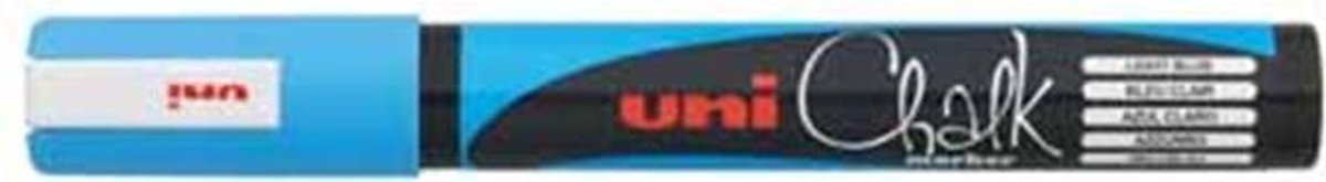 Uni-ball Krijtmarker, Ronde Punt Van 1,8 Tot 2,5 Mm, Licht - Blauw