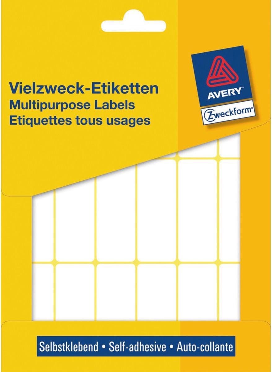 Averyte Etiketten Ft 50 X 19 Mm (B X H),486 Stuks - Wit