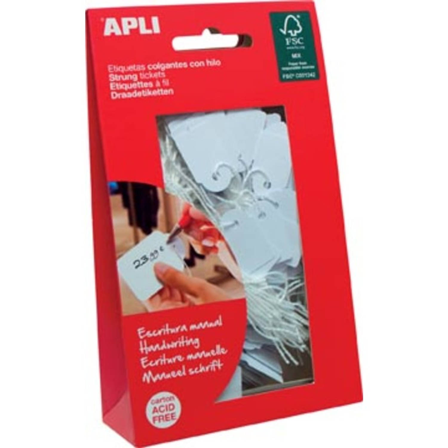 Apli Draadetiketten Ft 7 X 19 Mm (B X H) (7004),Etui Van 200 Stuks