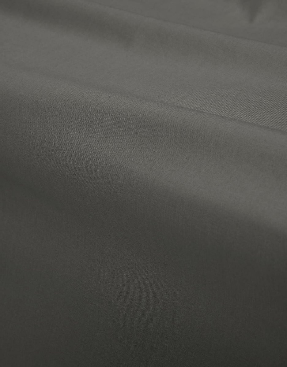 Essenza Premium Percale Katoen Hoeslaken Extra Hoog - 100% Percale Katoen - 1-persoons (90x200 Cm) - Steel Grey - Grijs