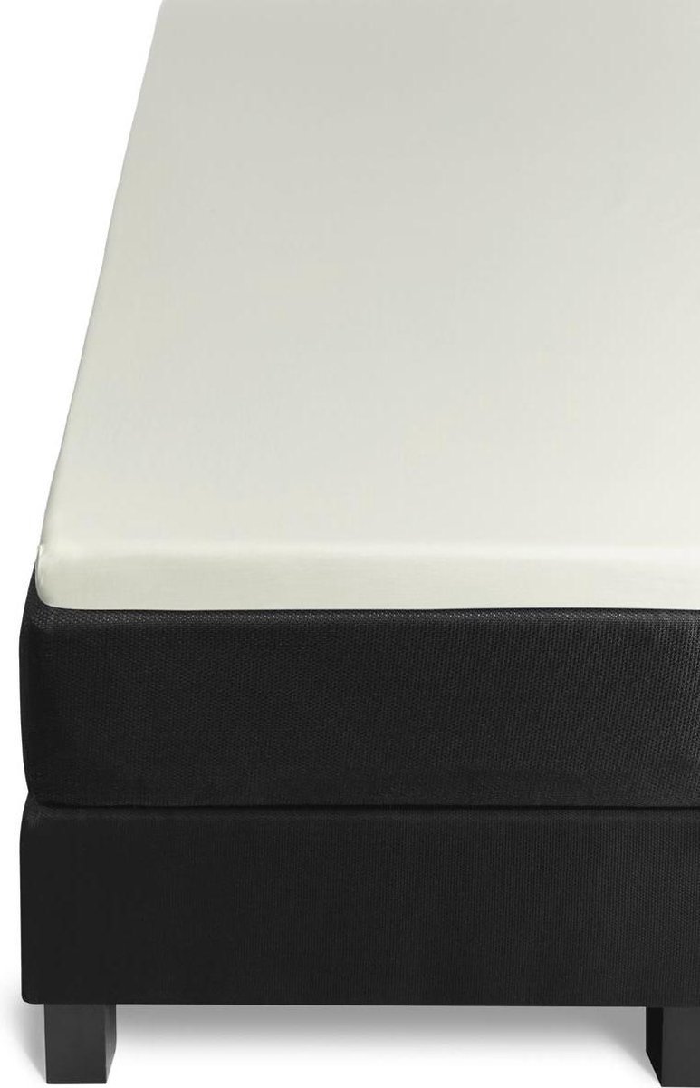 Beddinghouse Percale Katoen Topper Hoeslaken - 100% Percale Katoen - 2-persoons (140x200 Cm) - Natural - Grijs