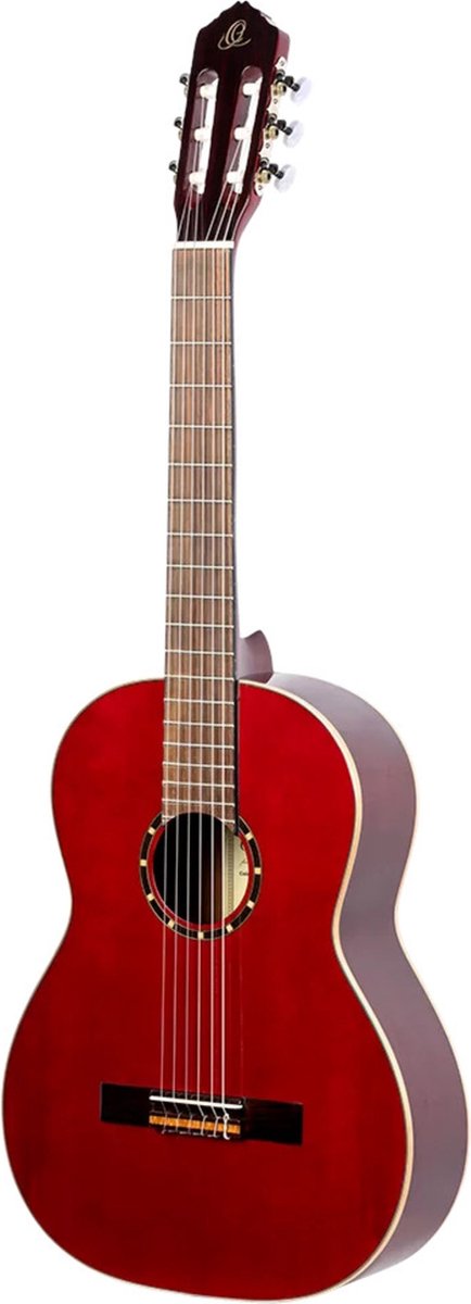 Ortega Family Series R121L linkshandige klassieke gitaar rood met gigbag