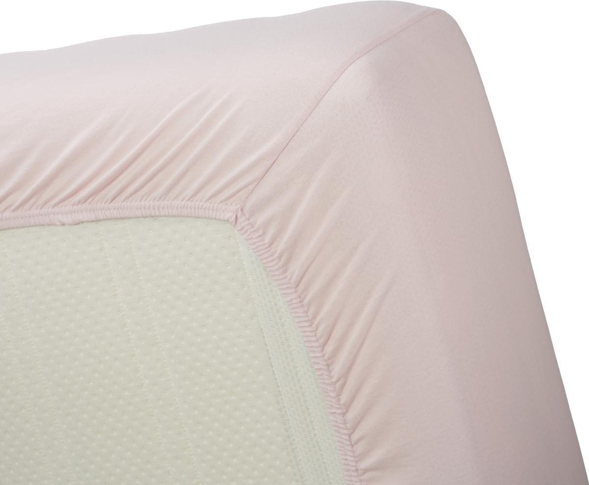 Beddinghouse Jersey Hoeslaken - 100% Gebreide Jersey Katoen - 2-persoons (140x200/220 Cm) - Soft Pink - Roze