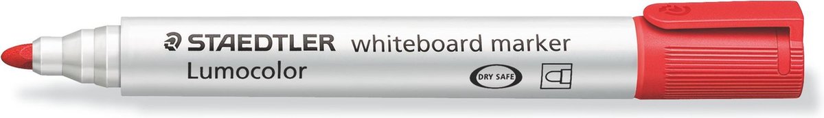 Staedtler Lumocolor Whiteboardmarker Etui Van 4 Stuks In Geassorteerde Kleuren - Wit