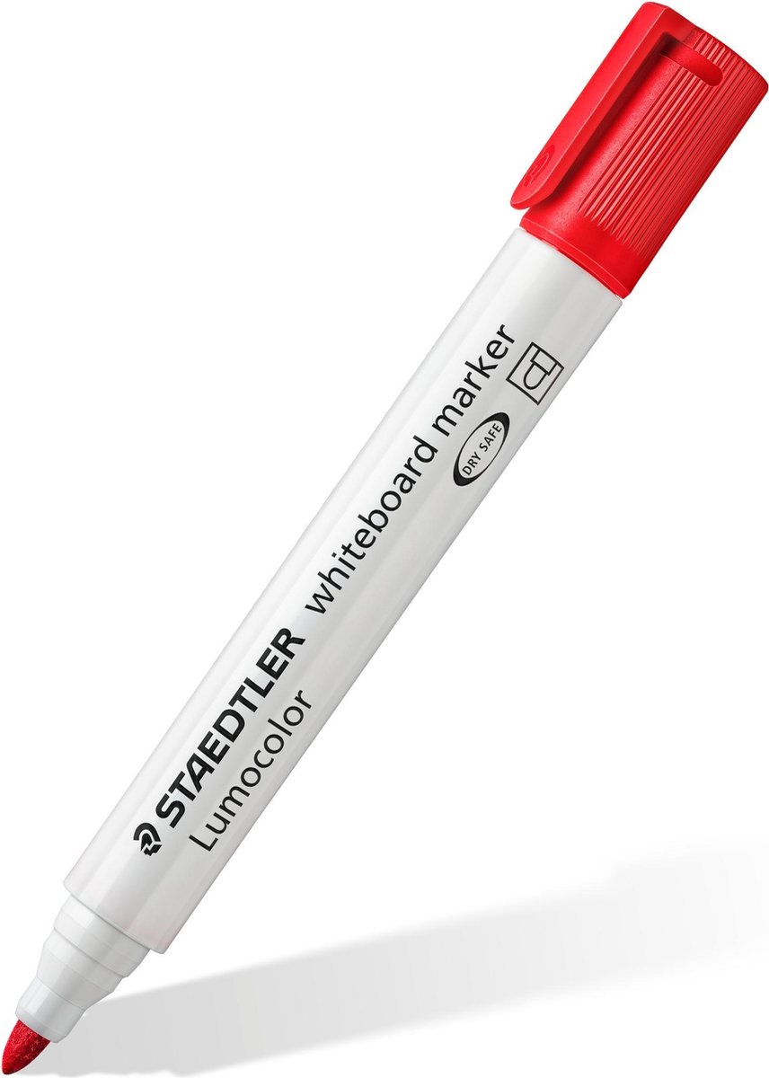 Staedtler Lumocolor Whiteboardmarker Etui Van 4 Stuks In Geassorteerde Kleuren - Wit