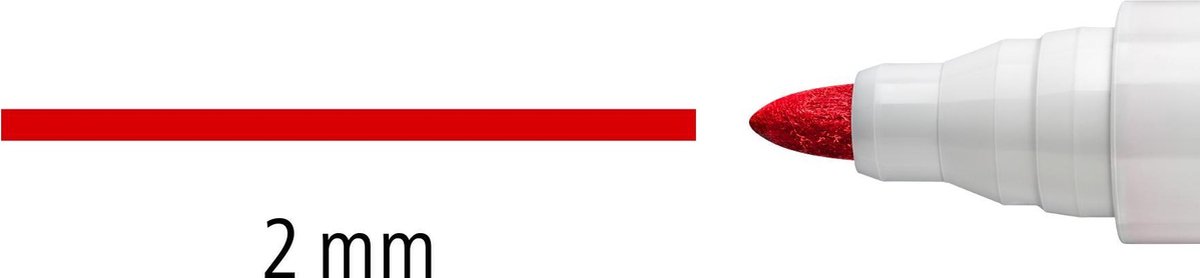 Staedtler Lumocolor Whiteboardmarker Etui Van 4 Stuks In Geassorteerde Kleuren - Wit