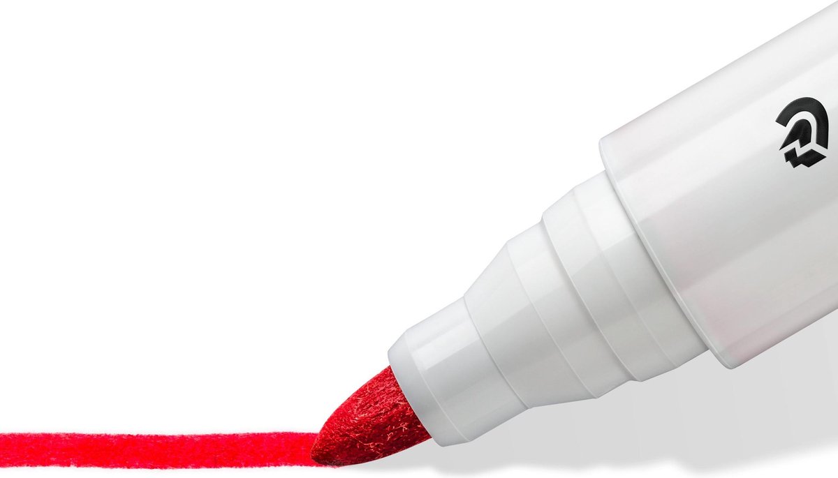 Staedtler Lumocolor Whiteboardmarker Etui Van 4 Stuks In Geassorteerde Kleuren - Wit