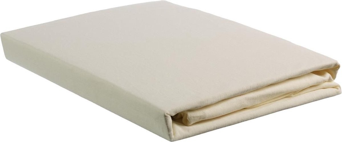 Beddinghouse Percale Katoen Topper Hoeslaken - 100% Percale Katoen - Lits-jumeaux (180x210/220 Cm) - Natural - Grijs