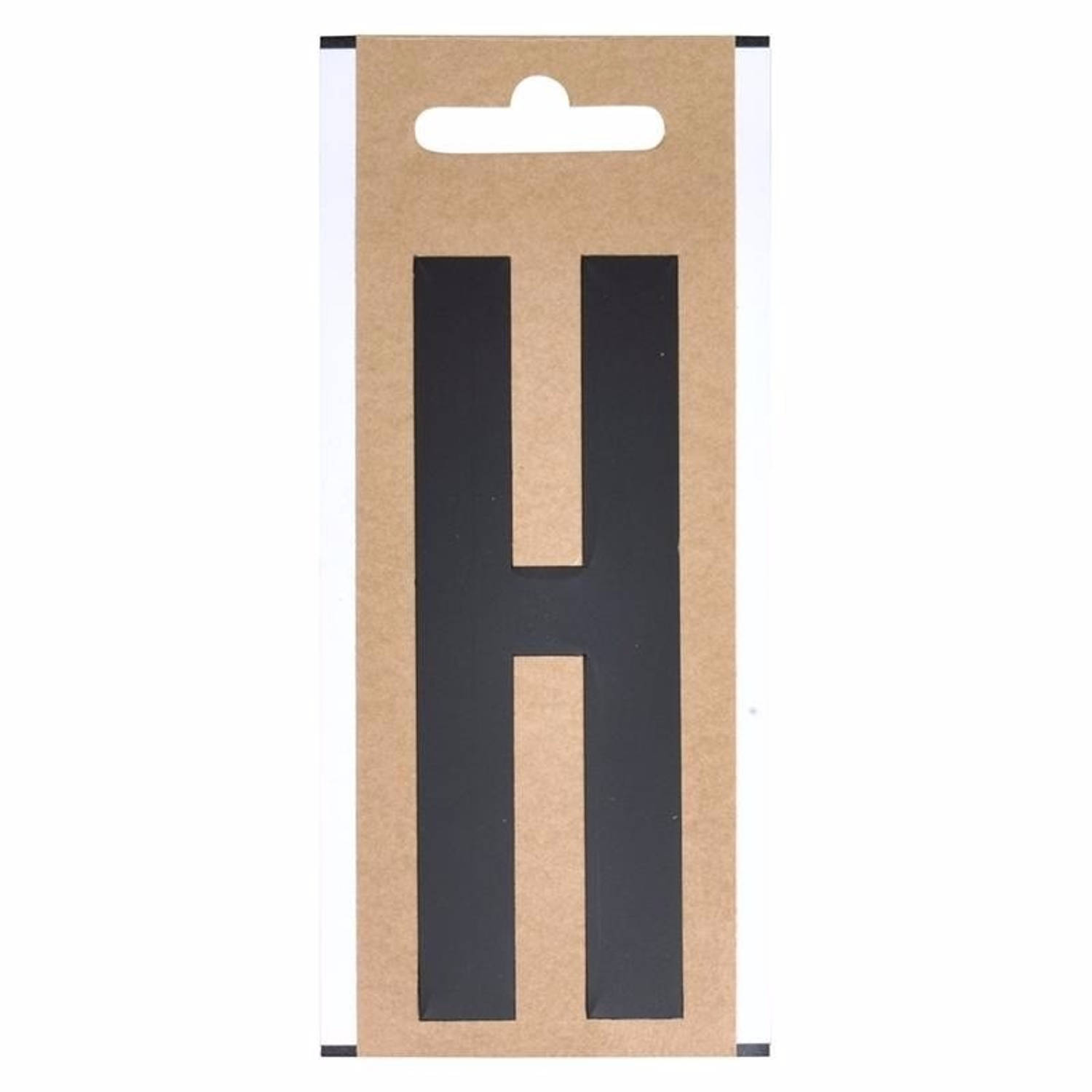 Letter Sticker H 10 Cm - Zwart