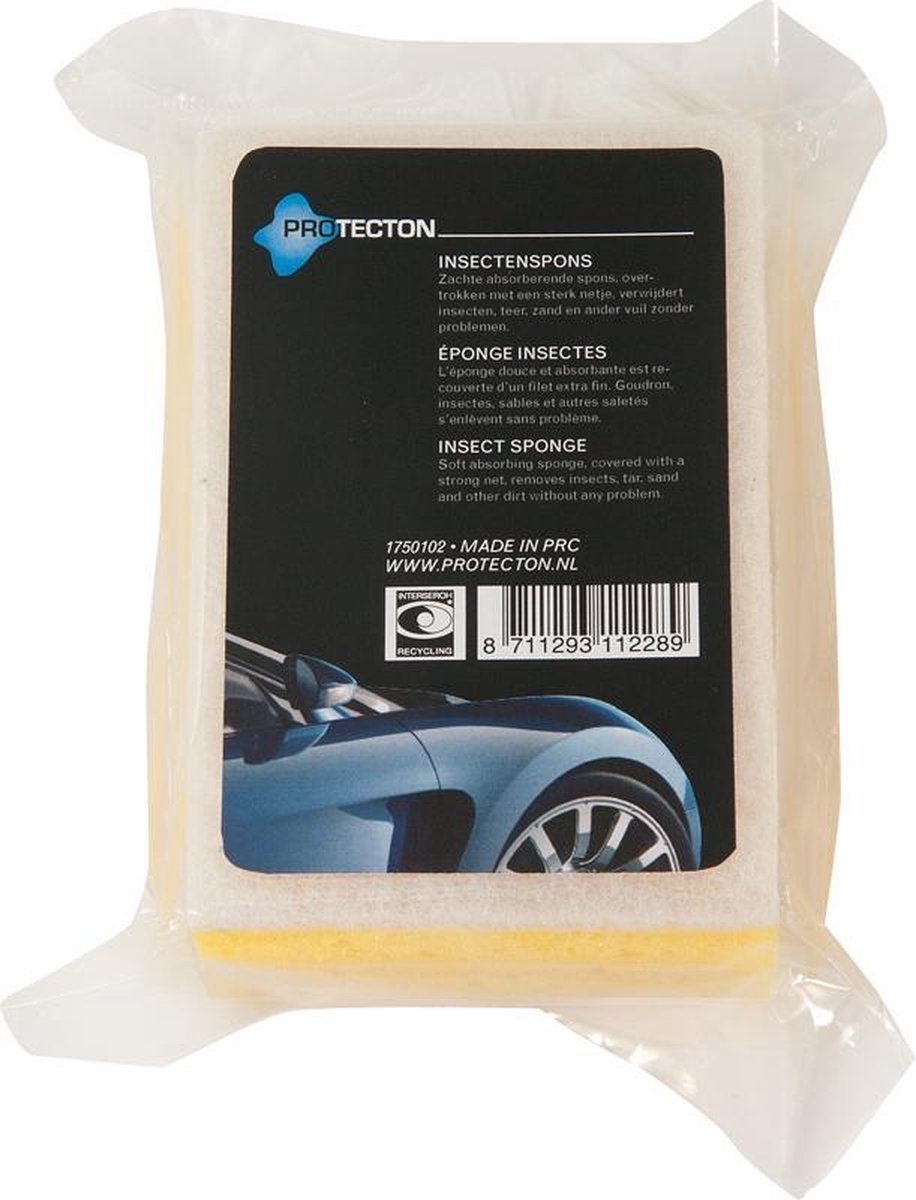 Protecton Insectenspons 12 X 8 X 4 Cm/wit - Geel