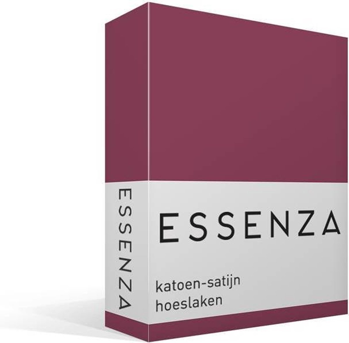 Essenza Satin Hoeslaken - 100% Katoen-satijn - 1-persoons (80x200 Cm) - Marsala - Paars