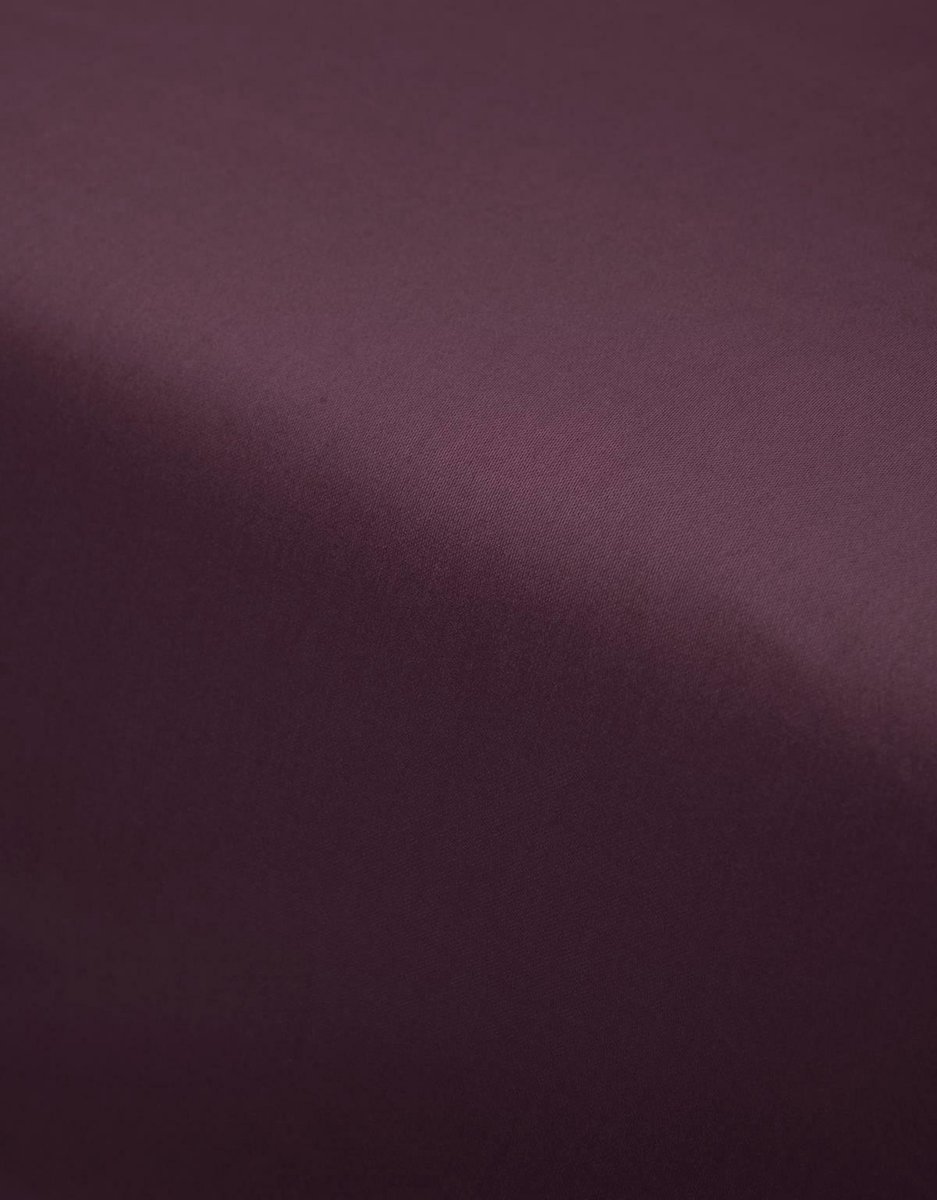 Essenza Satin Hoeslaken - 100% Katoen-satijn - 1-persoons (80x200 Cm) - Marsala - Paars