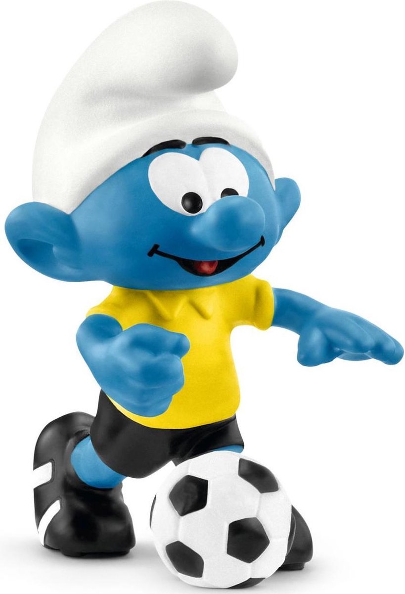 Schleich Smurf Met Voetbal - Speelfiguur Smurfen -20806