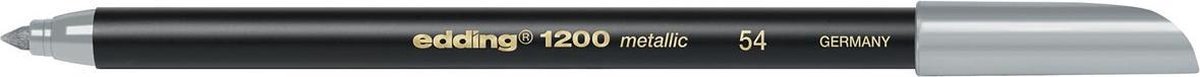 Edding Viltstift E-1200 Metallic Zilver - Wit