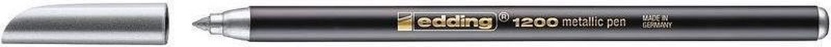 Edding Viltstift E-1200 Metallic Zilver - Wit