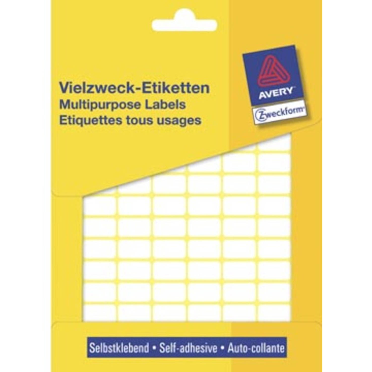 Averyte Etiketten Ft 16 X 9 Mm (B X H),2.646 Stuks - Wit