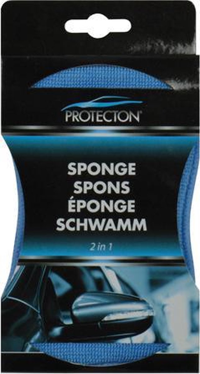 Universeel Protecton 2-in-1 Spons 15 X 10 X 2 Cm Blauw/ - Geel