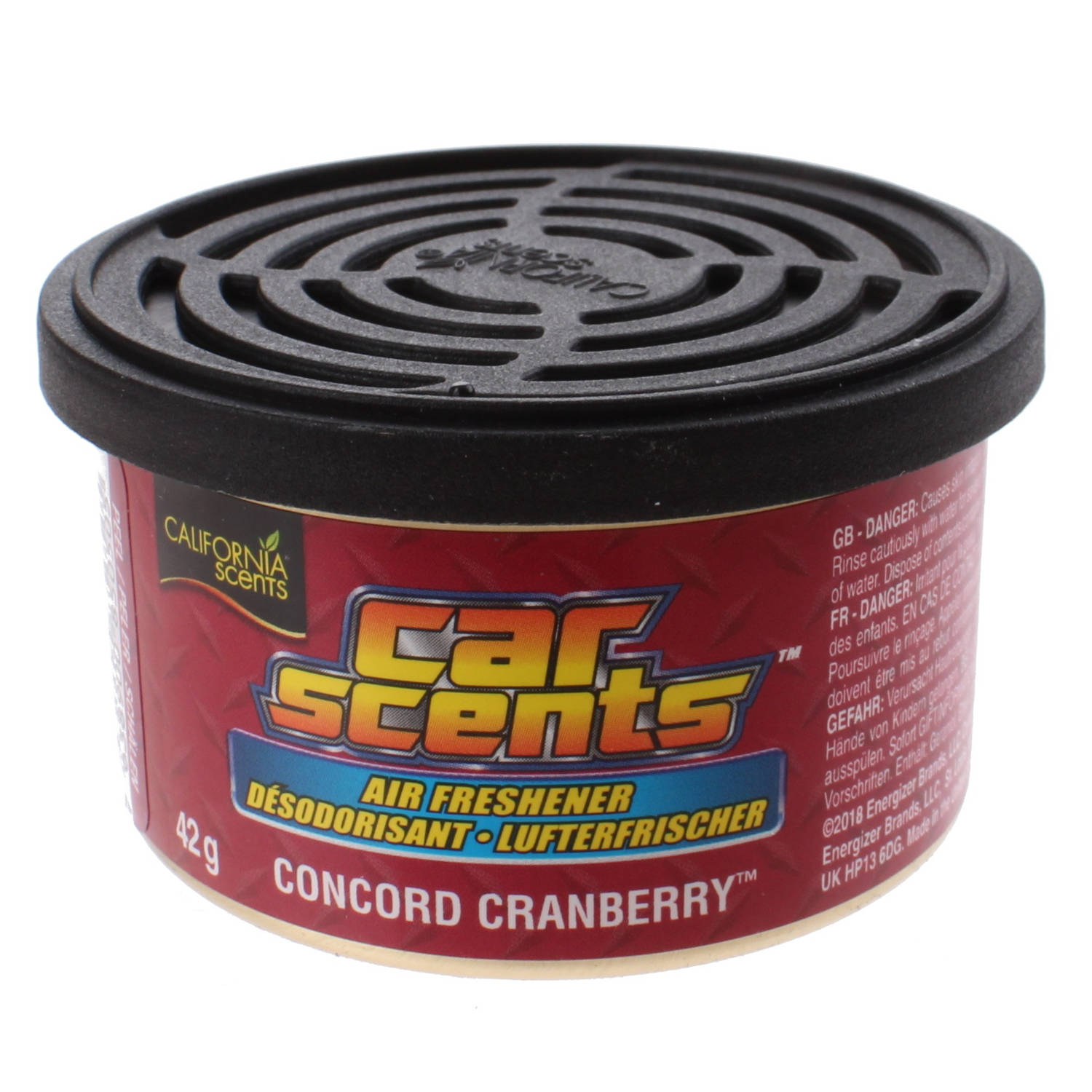 Universeel California Scents Luchtverfrisser Blik Concord Cranberry 42 Gram