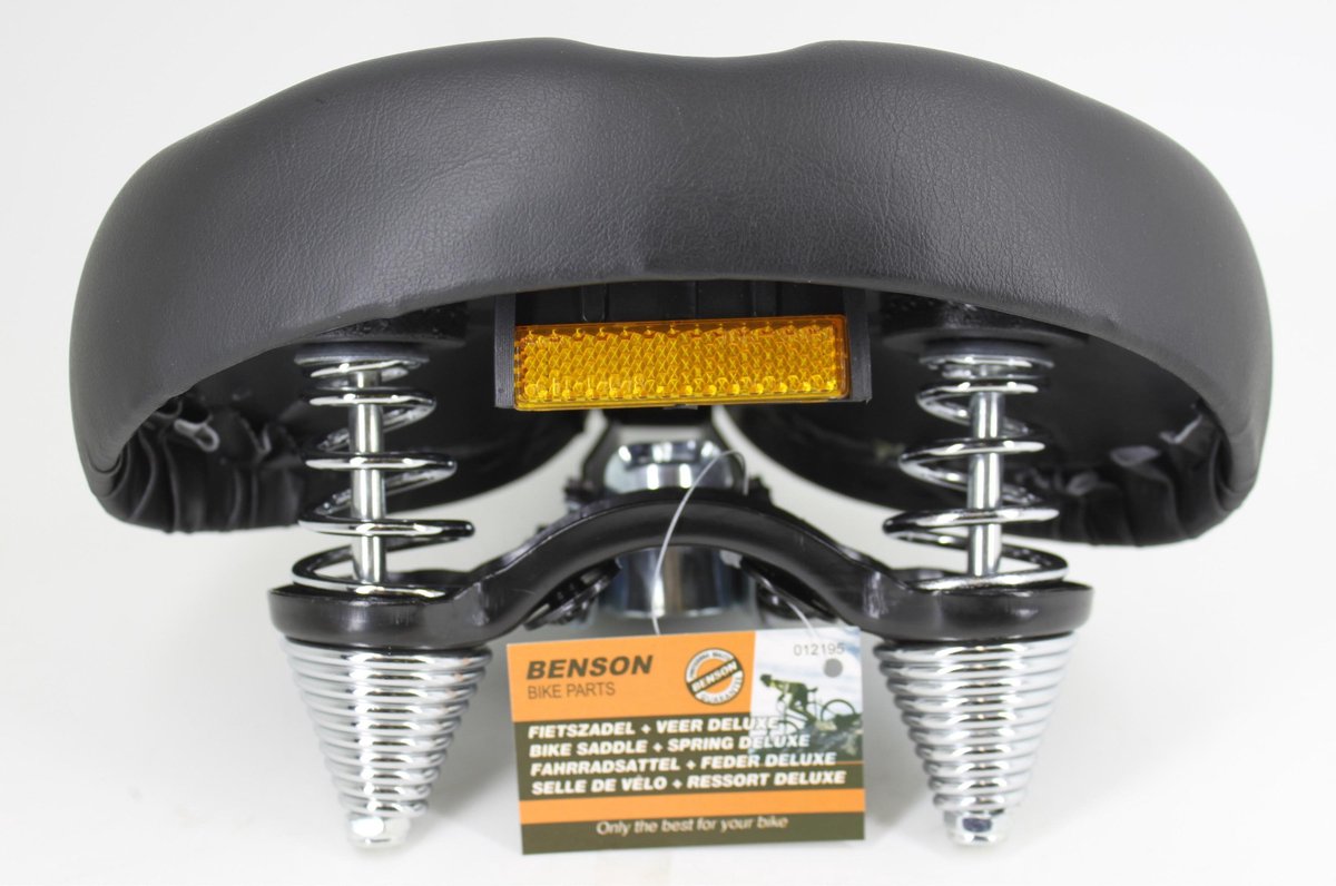 Benson Fietszadel - Zadel Met Gel En Vering - Zwart